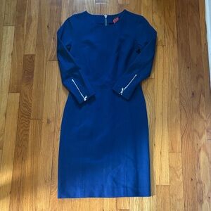 J. Crew Royal Blue Long Sleeve Dress